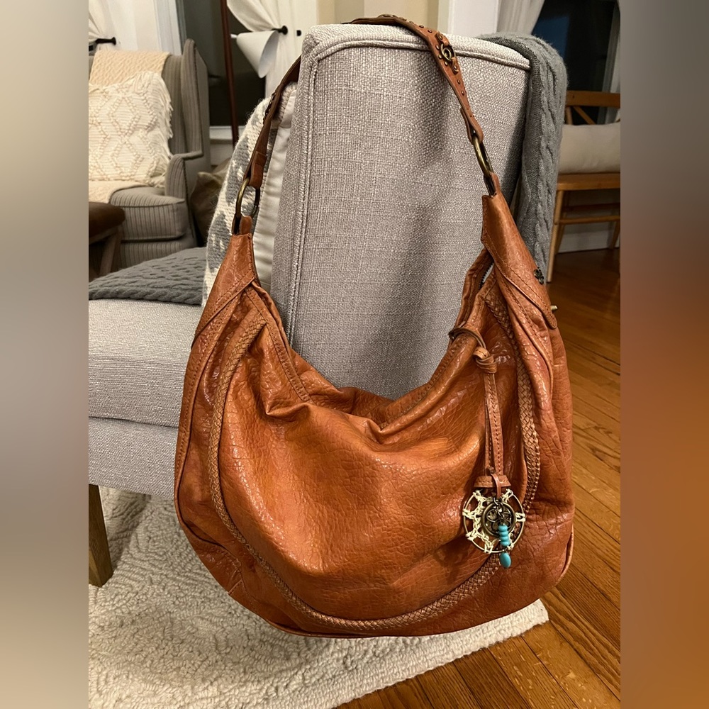 Jessica Simpson cognac, western style Shoulder Bag